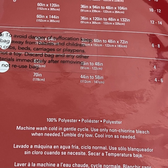 Holiday at Home Fabric Tablecloth, 70 inches, round - Picture 4 of 5